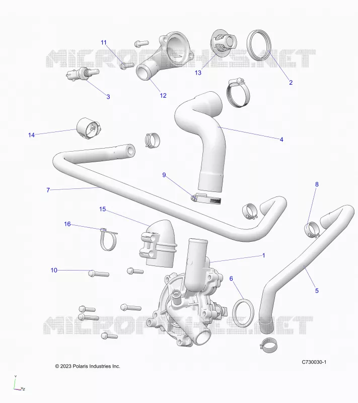 MOTORE, WATERPUMP AND BYPASS