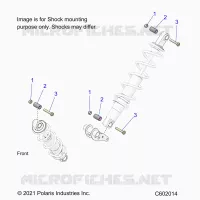 SUSPENSION, SHOCK MONTAGGIO, REAR SUSP.