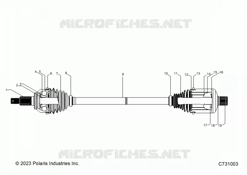 TRASMISSIONE, FRONT HALFSHAFT