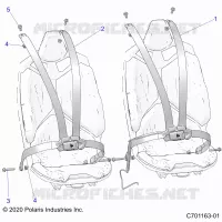 SEDE BELT MOUNTING 4 POINT