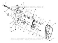 carter della catena ASSEMBLY 500 CARB 0962764, 500 CARB SKS 0962564,  500 CARB SKS E9 (4931873187B011)