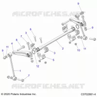 SUSPENSION, FRONT BARRA DI STABILIZZAZIONE