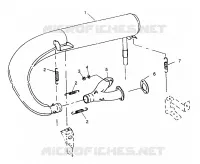 IMPIANTO DI SCARICO 500 0972764,  EUROPEAN 500 E972764,  500 SKS 0972564, EUROPE (4938393839C010)