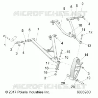 SUSPENSION, CONTROL ARMS AND SPINDLE