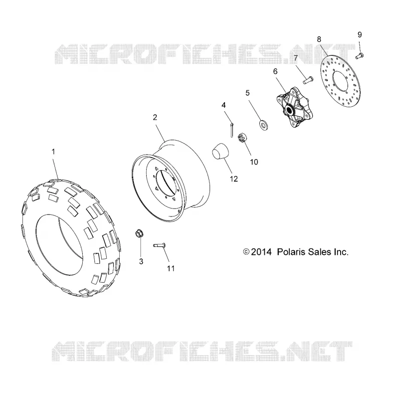 RUOTE, FRONT TIRE and FRENO DISC