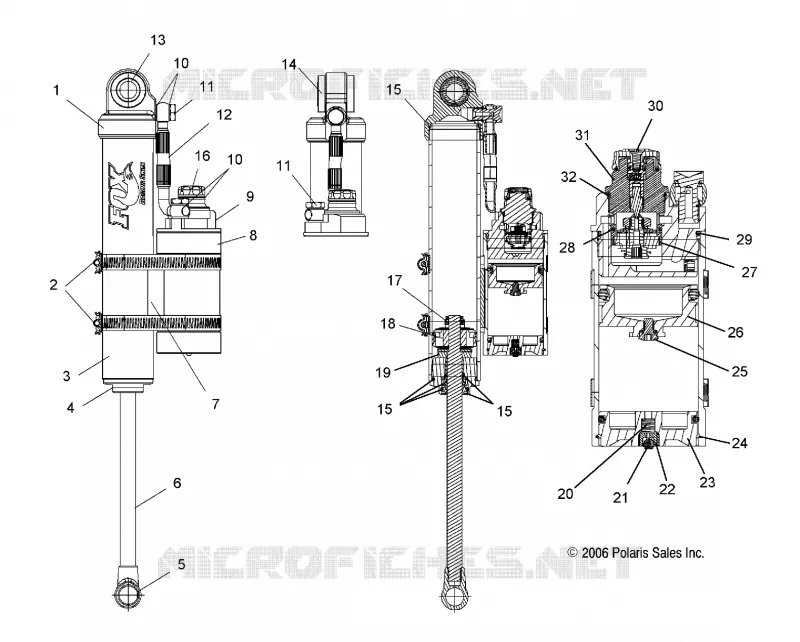 AMMORTIZZATORE POSTERIORE TRACK (7043246)