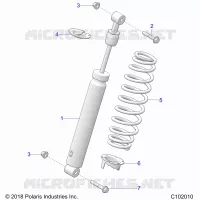 SUSPENSION, AMMORTIZZATORE POSTERIORE