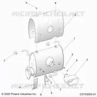 ENGINE, IMPIANTO DI SCARICO, SILENCER AND RELATED