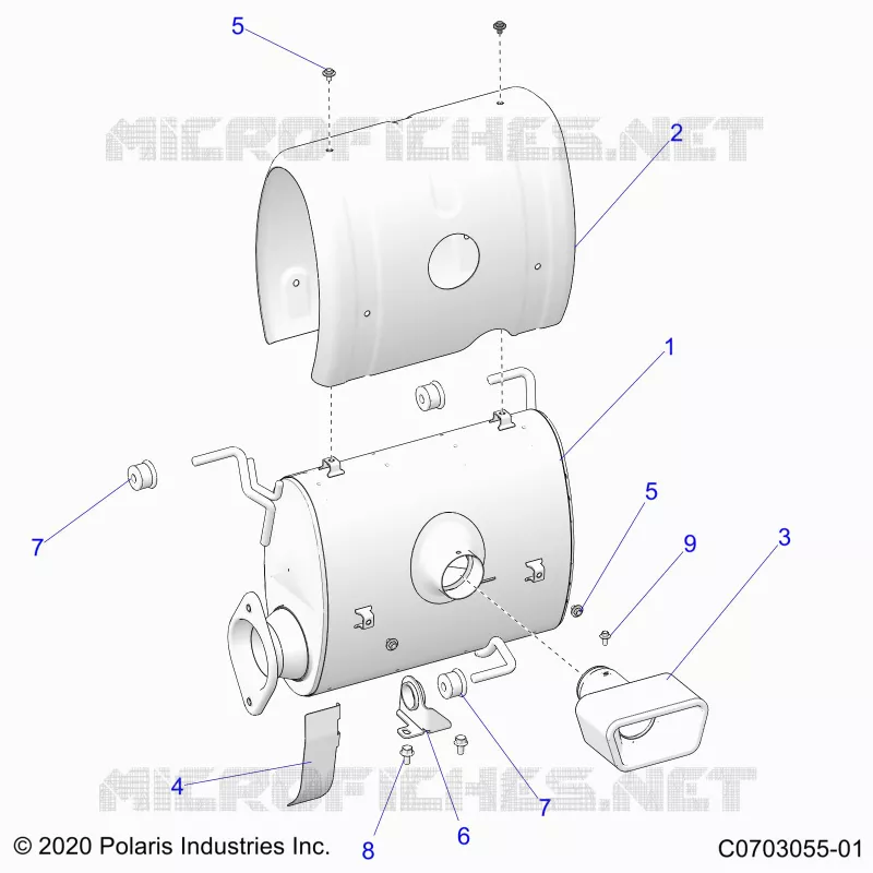 ENGINE, IMPIANTO DI SCARICO, SILENCER AND RELATED
