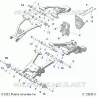 SOSPENSIONE POSTERIORE CONTROL ARM, MOUNTING