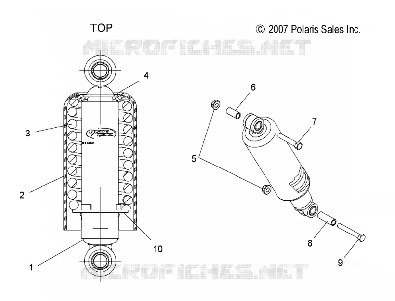 SHOCK ANTERIORE PISTA (7043328)
