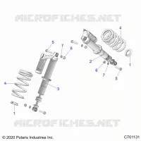 SUSPENSION, SHOCK ANTERIORE MOUNTING