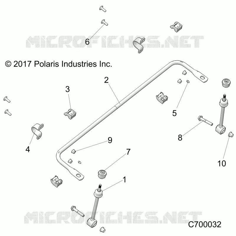 SUSPENSION, FRONT BARRA DI STABILIZZAZIONE