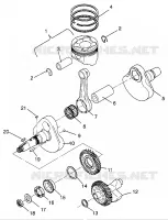 ALBERO MOTORE AND PISTONEE SPORTSMAN 500 W969244 AND SWEDISH SPORTSMAN 500 S9692 (4936093609D004)