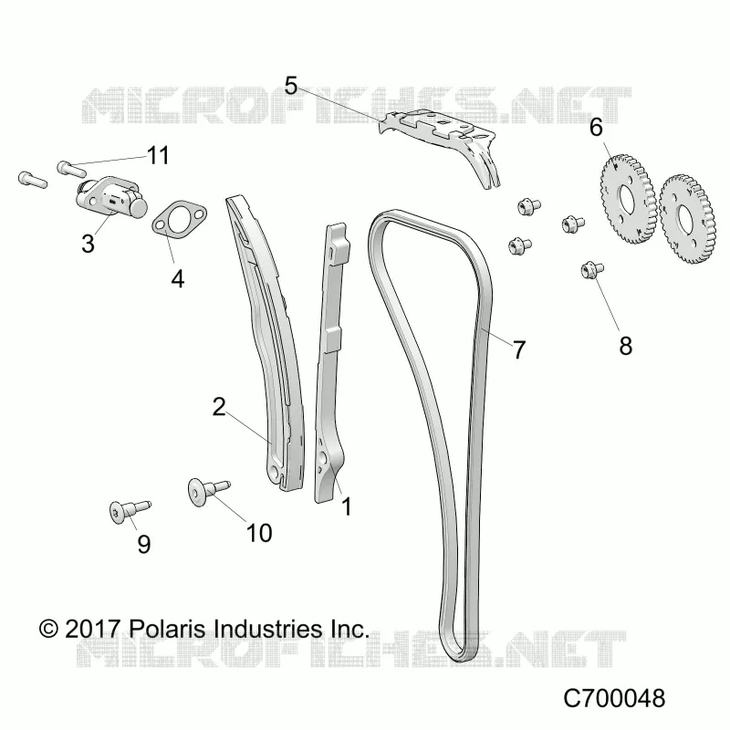 CAM CATENA AND TENSIONER