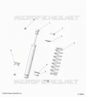 SUSPENSION, REAR SHOCK MONTAGGIO