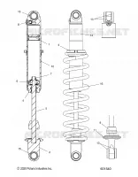 SUSPENSION, AMMORTIZZATORE POSTERIORE TRACK