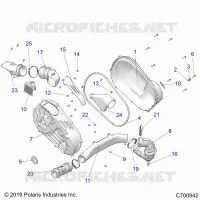 TRASMISSIONE, CLUTCH COVER AND DUCTING