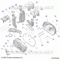 TRASMISSIONE, CLUTCH COVER AND DUCTING
