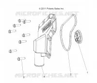 MOTORE, WATERPUMP IMPELLER AND COVER