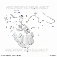 SISTEMA DI ALIMENTAZIONE CARBURANTE, FUEL TANK ASM.