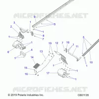 CHASSIS, PROTEZIONE FRIZIONE, FOOTRESTS, TUNNEL GRIPS