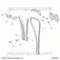 CAM CATENA AND TENSIONER