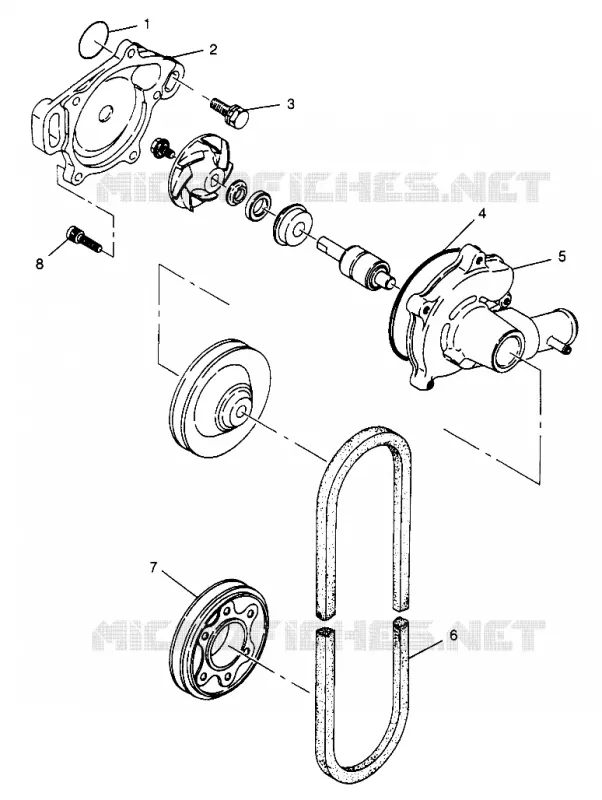 POMPA DELL'ACQUA XLT 0970756, XLT SKS 0970556, and XLT RMK 0970956 (4937693769C014)