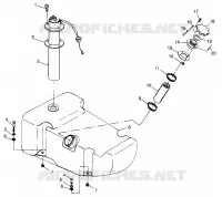 CARBURANTE TANK SL 700 B974071, Intl. SL 700 I974071, SL 700 Deluxe B974072 and I (4940874087A010)