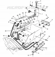SISTEMA DI RAFFREDDAMENTO 500 EFI SKS 0962574, 500 EFI RMK 0962974, and EUROPEAN 500 E (4931983198B007)