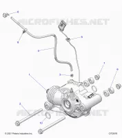 TRASMISSIONE, FRONT GEARCASE MOUNTING