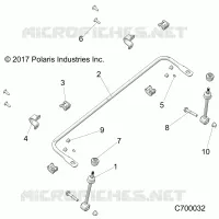 SUSPENSION, FRONT BARRA DI STABILIZZAZIONE