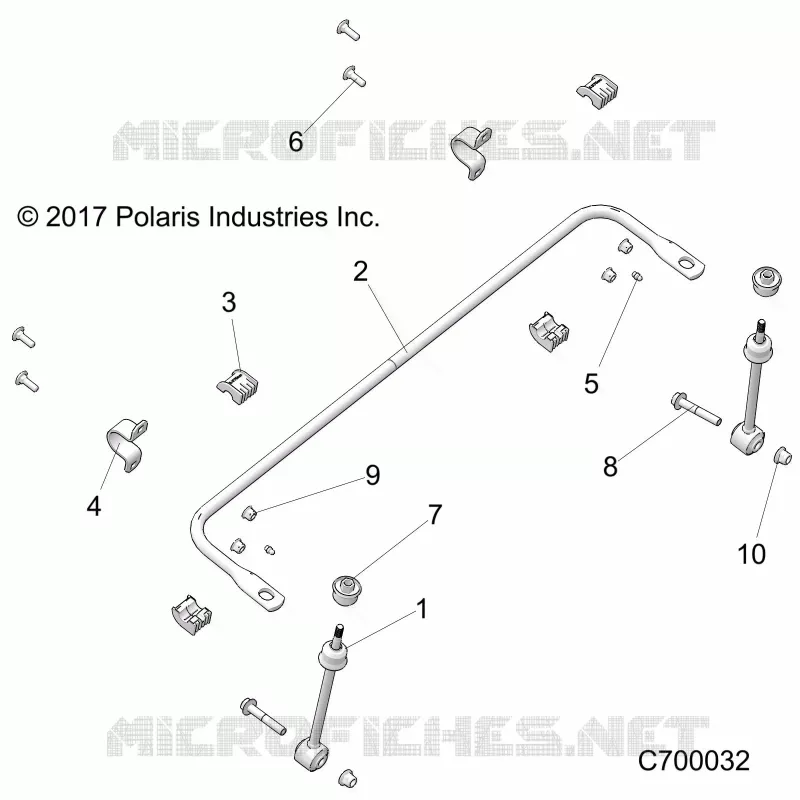 SUSPENSION, FRONT BARRA DI STABILIZZAZIONE