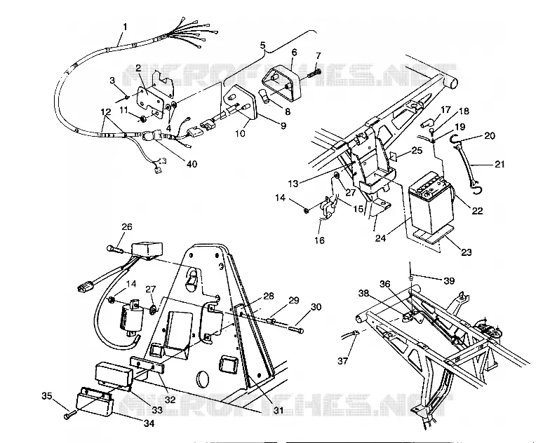 ELETTRICO/FANALE POSTERIORE ASSEMBLY 2X4 350L W937539 (4924032403029A)