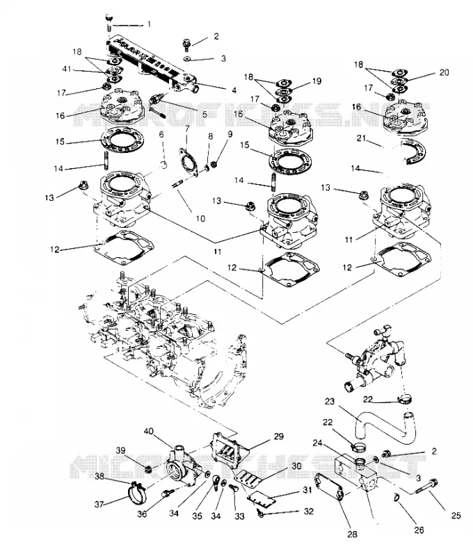 CILINDRO   COLLETTORE ASSEMBLY Storm 0950782, Storm SKS 0950582,  Euro Stor (4929012901C009)