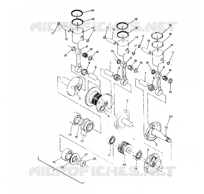 PISTONE AND ALBERO MOTORE 650 RXL (4919531953025A)