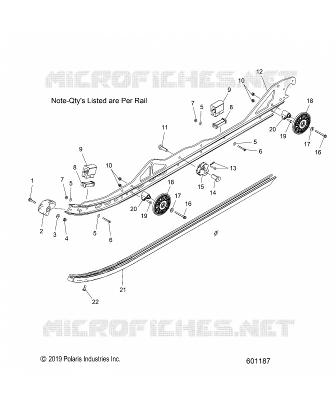 SUSPENSION, RAIL, LH/RH