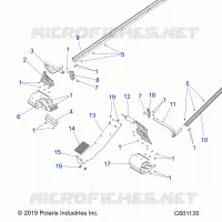 CHASSIS, PROTEZIONE FRIZIONE, FOOTRESTS, TUNNEL GRIPS