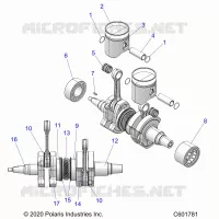 ENGINE, PISTON AND ALBERO MOTORE
