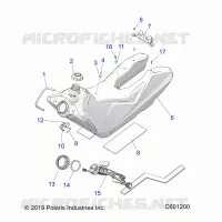 SISTEMA DI ALIMENTAZIONE CARBURANTE, FUEL TANK ASM.