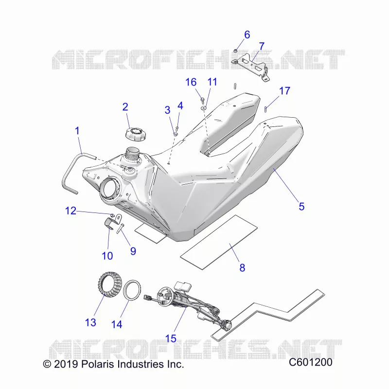 SISTEMA DI ALIMENTAZIONE CARBURANTE, FUEL TANK ASM.