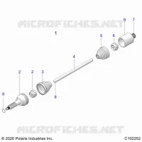 TRASMISSIONE, REAR DRIVE SHAFT