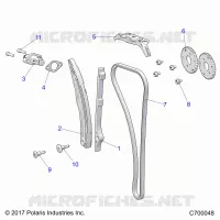 CAM CATENA AND TENSIONER