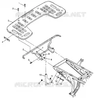 POSTERIORE MONTAGGIO RACK XPLORER 400L W97CC38C (4939753975A007)