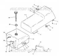 MONTAGGIO SEDILE   SERBATOIO WIDETRAK GT / X932061 (4924722472002A)