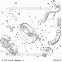 TRASMISSIONE, CLUTCH COVER AND DUCTING