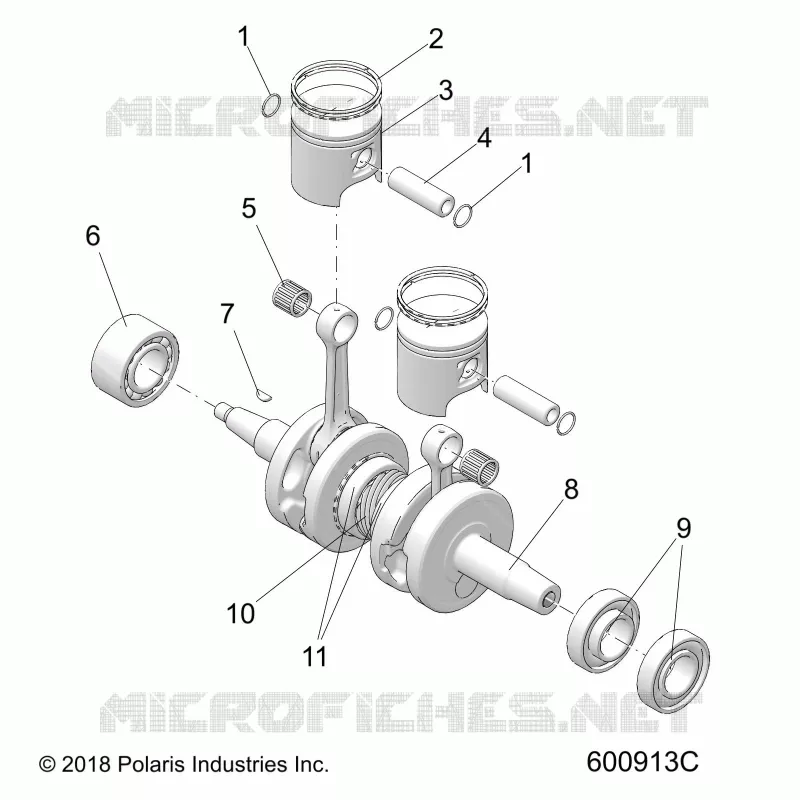 ENGINE, PISTON AND ALBERO MOTORE