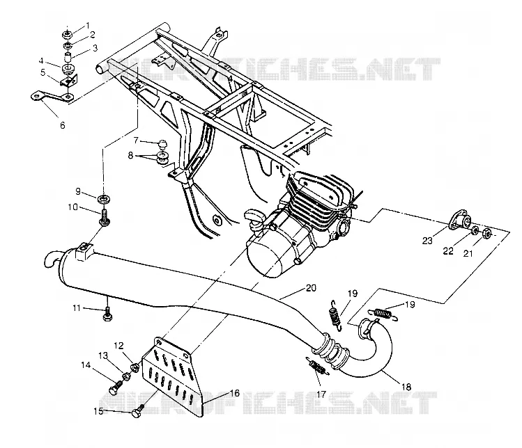 SCARICO ASSEMBLY TRAIL BLAZER W957221 (4930363036A010)