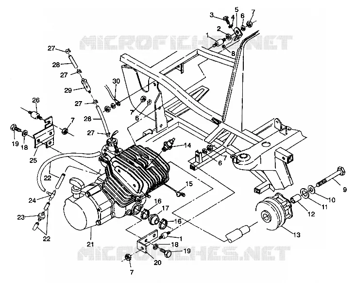MONTAGGIO DEL MOTORE Trail Boss W938527 (4924072407004A)