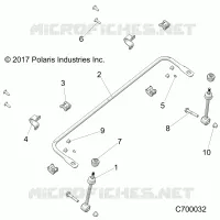 SOSPENSIONI ANTERIORI STABILIZER BAR- R18RRE99NS (C700032)